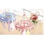 ASTRQLE 1PCS 24Clips Blue Plastic Foldable Round Shape Clip Drip Clothesline Laundry Drying Rack with Pegs Underwear Socks Drying for Clothes Hanger ASTRQLE 1PCS 24Clips Blue Plastic Foldable Round Shape Clip Drip Clothesline Laundry Drying Rack with Pegs Underwear Socks Drying for Clothes Hanger