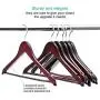 RoyalHanger Wood Hangers 20-Pack, Suit Hangers Coat Hanger Wooden Hangers for Pants Skirt Coat Trouser, Non-Slip, Walnut Finish