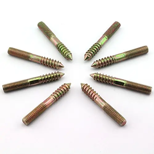 8 Pack M10 Hanger Bolts Double Headed Bolts Self-Tapping Screw M10 length 3 Inch Hanger Bolts for Furniture 8 Pack M10 Hanger Bolts Double Headed Bolts Self-Tapping Screw M10 length 3 Inch Hanger Bolts for Furniture