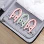 SmilerM 12 Pcs Portable Suit Clothes Hangers, Space Saving and Lightweight Foldable Clothing Hangers, Ideal for Travel & Home