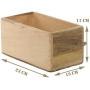 SAVON Storage Bin Container Boxes Wood Kitchen Bathroom Organizer Wooden Holder Rustic