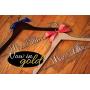 Set of 4 Bridal Party Hangers, Custom Hanger, Wedding Party Hangers, Bridesmaid Gift, Bride Hanger