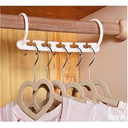 Multifunction 3D Space Saver Wonder Magic Clothes Hanger Rack Clothing Hook Closet Organizer 10pcs