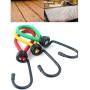 Haidong 6Pcs Outdoor Camping Tents Bungee Cord Elastic Rope Fixed Strap with Wide Opening Hooks for Camping Hiking Trunks Luggage Racks Clothes Hanger