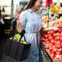 VENO 3 Packs Reusable Grocery Shopping Bags, Storage Boxes, Handy, Premium Quality, Heavy Duty Tote with Handles, Reinforced Bottom. Foldable, Collapsible, Made from Recycled Material