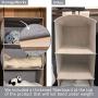 StorageWorks Hanging Closet Organizer, 6-Shelf Dorm Room Closet Organizers and Storage, Gray, 42”H x 12”W x 12”D