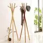 Nordic Creative Hanger Landing Hotel Hanging Clothes Rack (Color : Walnut Color) Nordic Creative Hanger Landing Hotel Hanging Clothes Rack (Color : Walnut Color)