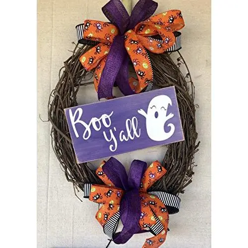 Rustic Boo Yall Halloween Wreath | Rustic Farmhouse Everyday Decor | Halloween Door Hanger | Grapevine Wreath | Burlap Bowtique Rustic Boo Yall Halloween Wreath | Rustic Farmhouse Everyday Decor | Halloween Door Hanger | Grapevine Wreath | Burlap Bowtique