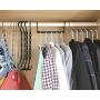 QsQueen Magic Clothe Hanger Pack of 10 Space Saving Clothes Hangers Multi Functional Metal and ABS Plastic Closet Organizer Hanger for T-Shirts, Blouses, Pants and Coats