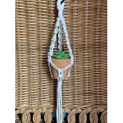 Macrame Mini Car Plant Hanger. Car Accessory