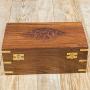 Rusticity Wood Tea Bag/Spice Storage Boxes with Lid and 9 Pockets | Handmade | (10.2 x 6.2 x 4 in)