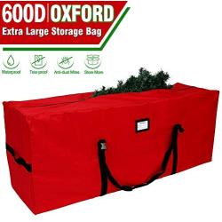 OurWarm Christmas Tree Storage Bag Extra Large Heavy Duty Storage Containers with Reinforced Handles Zipper for 8ft Artificial Tree, 50