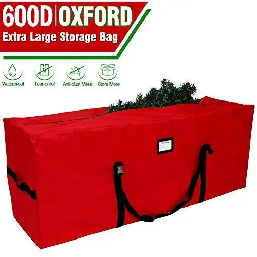 OurWarm Christmas Tree Storage Bag Extra Large Heavy Duty Storage Containers with Reinforced Handles Zipper for 8ft Artificial Tree, 50
