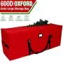 OurWarm Christmas Tree Storage Bag Extra Large Heavy Duty Storage Containers with Reinforced Handles Zipper for 8ft Artificial Tree, 50