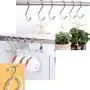 GCA 10 Pack 304 stainless steel Heavy-Duty S Shaped Hooks Kitchen Pot Pan Hanger Clothes Storage Rack