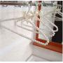 5pcs Random Color Clothes Hanger Plastic Pearl, Closet Space Saver Clothes Dress Coat Storage Rack