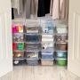 Mainstays 5 Quart Shoe Boxes Storage, Clear, 20 Pack