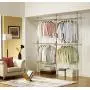 PRINCE HANGER, Premium Wood Double 2 Tier Hanger, Clothing Rack, Closet Organizer, Wood Color, Sturdy, PHUS-1032