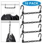 MoonFly Space Saving Magic Clothes Hangers, Wardrobe Hanger Organizer, Multifunctional Cascading Clothing Organizers with Sturdy Plastic for Closet, Cabinet, Armoire (16 Pack)