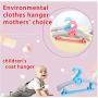 10PC Random Color Adjustable Clothes Hanger Rack Plastic Towel Display Hanger for Baby Adults Children Kids Clothing Drying Rack Hanging Decoration