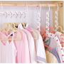 10Pc Space Saving Hanger Plastic Cloth Hanger Hook Multipurpose Magic Clothes Hanger with Hook Closet Storage Organizer