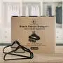 Closet Accessories, Black velvet hangers, ultra slim space saving, notches, tie bar, swivel hook, 25 pack, with bonus 10 matching velvet finger clips Closet Accessories, Black velvet hangers, ultra slim space saving, notches, tie bar, swivel hook, 25 pack, with bonus 10 matching velvet finger clips