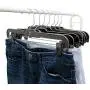 Hanger Central 5131B-10 Heavy Duty Plastic Bottoms Hangers with Metal Sliding Pinch Clips Pants Hangers, 14 Inch, Black, 10 Pack Hanger Central 5131B-10 Heavy Duty Plastic Bottoms Hangers with Metal Sliding Pinch Clips Pants Hangers, 14 Inch, Black, 10 Pack