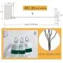LE Perforation-Free Invisible Clothesline, Retractable Indoor and Outdoor Retractable Clothes Hanger - White