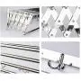 Wgwioo Retractable Folding Clothes Dryer, Wall Mount Towel Hanger