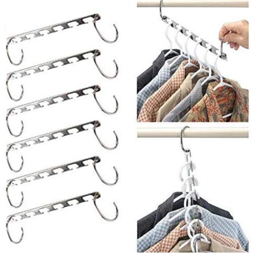 10pcs Clothes Hanger Holders Save Space Wardrobe Clothing Organizer Racks Hangers for Clothes