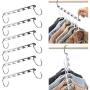 10pcs Clothes Hanger Holders Save Space Wardrobe Clothing Organizer Racks Hangers for Clothes