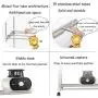 Zzmop Electric Clothes Dryer/Hanger Dryer, Household Clothes Silent air Dryer, Fast Drying, high Temperature Sterilization, Double-Layer Large Capacity - Wardrobe