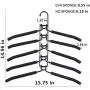 CESHUMD Space Saving Hangers for Clothes Detachable 5 Layers Stainless Steel Non-Slip Foam Padded Velvet Clothing Hangers Metal Closet Storage Organizer for Pants Shirts Jeans Trousers 5-Tier Black CESHUMD Space Saving Hangers for Clothes Detachable 5 Layers Stainless Steel Non-Slip Foam Padded Velvet Clothing Hangers Metal Closet Storage Organizer for Pants Shirts Jeans Trousers 5-Tier Black