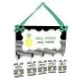 School Rooms Hall Pass with Hanger, Green Black and White Pineapple Theme School Rooms Hall Pass with Hanger, Green Black and White Pineapple Theme