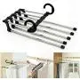 5pcs Random Color Newest Multifunction 5 in 1 Pant Rack, Shelves Stainless Steel Clothes Hangers Multi-Functional Wardrobe Magic Hanger Decoration 5pcs Random Color Newest Multifunction 5 in 1 Pant Rack, Shelves Stainless Steel Clothes Hangers Multi-Functional Wardrobe Magic Hanger Decoration