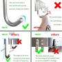 DOKU SUS 304 Stainless Steel Over-The-Door-Hooks, Back of The Door Hanger Bathroom Organizer Rack Heavy-Duty for Clothes Towels, Coats, Robes, Hats, Bags, Backpacks Hanging, Extended Hooks Easy To Use