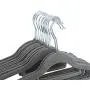 Decor Hut Velvet Covered Hangers ? 50 Pack Non-Slip Grey Hangers for Clothes ? Premium Quality Materials - Easy Slide & Sturdy Design ? Slim to Save Closet Space