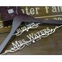 Personalized Wedding Hanger, Custom bridal hanger, Bridal dress hanger, bridal shower gift EL008