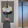 rosenice Over Door Strap Hook Hanger Hat Rack Holder Clothes Organizer Adjustable (Random Color)