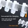 WeiMeet 120 Pieces Christmas Light Clips Gutter Outside String Lights Hang Hooks