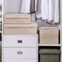 LEEFE Drawer Organizer with Lids, 2 Pack Foldable Divider Organizers Closet Underwear Storage Boxes for Sortin Socks, Bra, Scarves and Lingerie in Wardrobe or Under Bed, Breathable Washable Linen Fabric LEEFE Drawer Organizer with Lids, 2 Pack Foldable Divider Organizers Closet Underwear Storage Boxes for Sortin Socks, Bra, Scarves and Lingerie in Wardrobe or Under Bed, Breathable Washable Linen Fabric