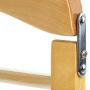 HANGERWORLD Natural Wooden 4 Tier Non Slip Inlaid Grip Space Saving Pants Bar Clothes Organizer Coat Garment Hangers