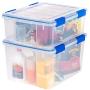IRIS USA, Inc. WSB-SD WeatherShield Storage Box, 44 Quart, Clear, 3 Pack IRIS USA, Inc. WSB-SD WeatherShield Storage Box, 44 Quart, Clear, 3 Pack