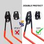 Upgraded Garage Hooks Heavy Duty 14 Pack Garage Organization & Storage System Hooks, Support Up to 87 lbs, Wall Mount Hooks for Organizing Power Tools, ladders, Bikes(Orange)