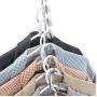 Half Toroidal Universal Metal Clothes Closet Hangers Clothing Organizer Hangers Clothing Organizer Clothes Hanger Rack 5pcs