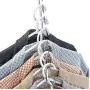 Half Toroidal Universal Metal Clothes Closet Hangers Clothing Organizer Hangers Clothing Organizer Clothes Hanger Rack 5pcs