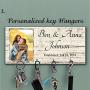 Photo Key holder for wall, Custom Wood Key Holder For Wall, Personalized Key Hanger, Custom Wall Key Hanger, Housewarming Gift, Anniversary Gift, Last name key rack, Family key hanger, Wedding gift