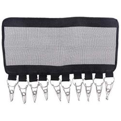 YOYOHOT 1 Pc Hat Organizer Portable Folding Clothes Hanger Scarve Sock Hat Cap Organizer Hanger Travel Accessories with 10 Clip