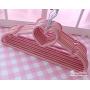 10pcs Pink Girl Heart Drying Rack - Joykith Multifunctional Heart Shaped Plastic Hanger for Suits Non Slip 40CM Space Saving and Non-Slip Clothes Hangers