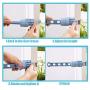 MILE. Clothes Hangers Space Save Multi-Functional Indoor Closet Organize Plastic Hanger Suit Pants Coat Skirt,Balcony2.5KG Capacity. (Blue)